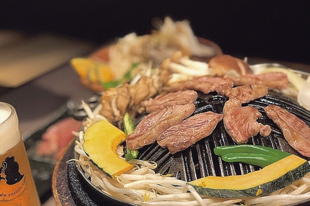 夜空のジンギスカン すすきの交差点前
